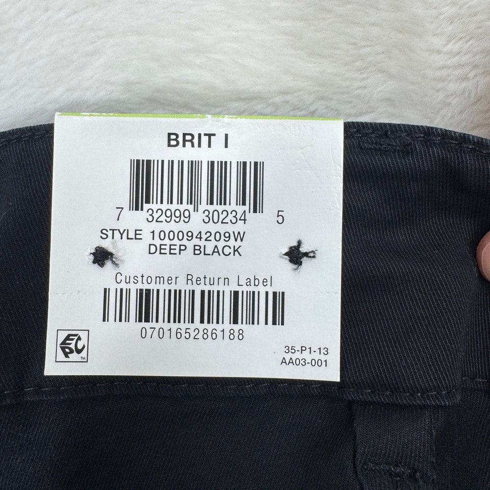 NWT INC International Concepts Pants Womens 18W Black Brit I‎ Wide Crop Button - Picture 12 of 13